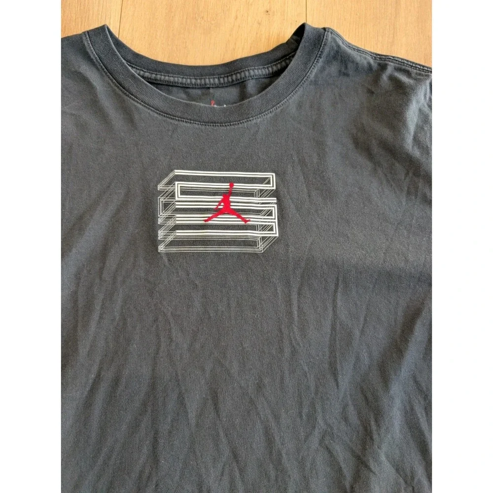 Nike‎ Jordan Retro XI 11 Legacy 23 T-Shirt Black Men's XXL 2XL Bred